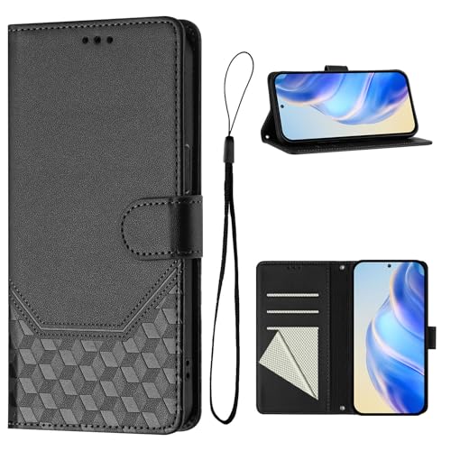 KAIDON PU Leder Schutzhülle für Galaxy S24 FE - Produktmodell PT11-1 (Schwarz) von KAIDON