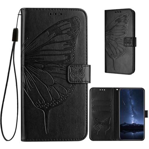 KAIDON PU Leder Schutzhülle für Pixel 9 / Pixel 9 Pro - Produktmodell PT02-1 (Schwarz) von KAIDON