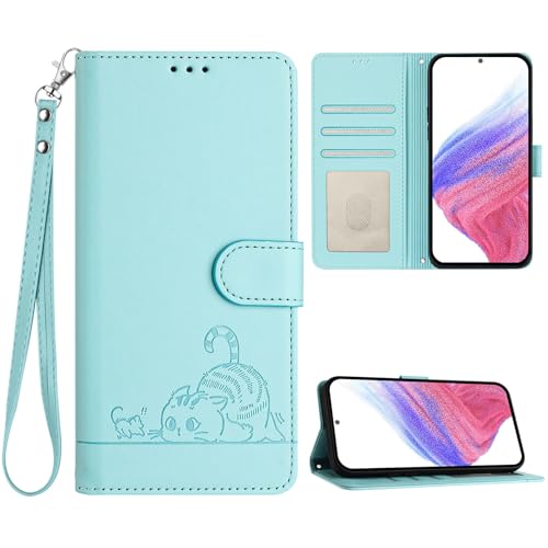 KAIDON PU Leder Schutzhülle für iPhone 16e - Produktmodell PT07-1 (Mintgrün) von KAIDON
