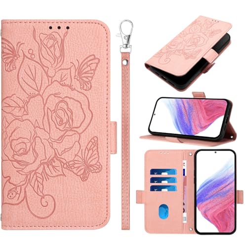KAIDON PU Leder Schutzhülle für iPhone 16e - Produktmodell PT09-2 (Rosa) von KAIDON