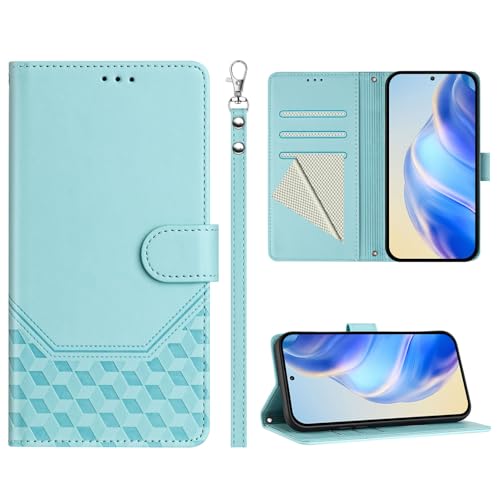 KAIDON PU Leder Schutzhülle für iPhone 16e - Produktmodell PT11-2 (Mintgrün) von KAIDON