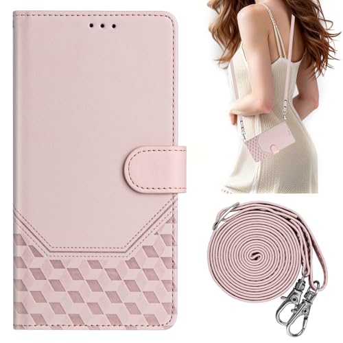KAIDON PU Leder Schutzhülle für iPhone 16e - Produktmodell PT11-3 (Rosa) von KAIDON