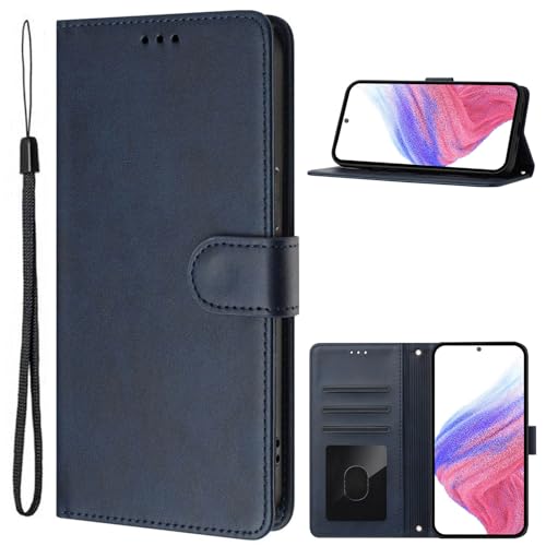 KAIDON Schutzhülle aus PU-Leder für Galaxy A06 4G/5G - Produktmodell PT08-1 (Blau) von KAIDON