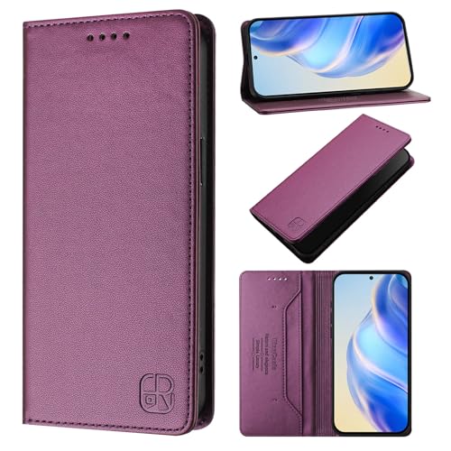KAIDON Schutzhülle aus PU-Leder für Galaxy A06 4G/5G - Produktmodell RC01-1 (Violett) von KAIDON