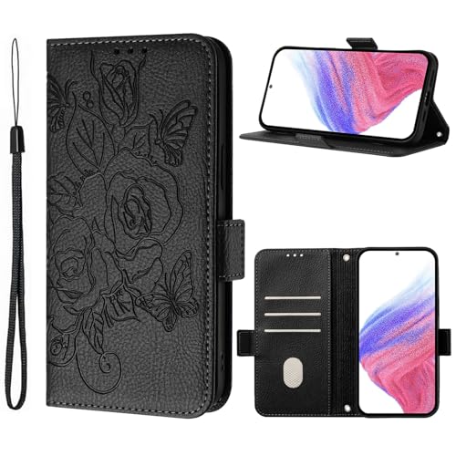 KAIDON Schutzhülle aus PU-Leder für Galaxy A35 5G - Produktmodell PT09-1 (Schwarz) von KAIDON