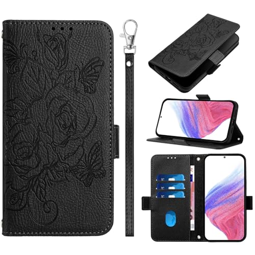 KAIDON Schutzhülle aus PU-Leder für Galaxy A36 5G - Produktmodell PT09-2 (Schwarz) von KAIDON