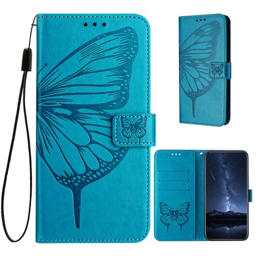 KAIDON Schutzhülle aus PU-Leder für Galaxy A55 5G - Produktmodell PT02-1 (Blau) von KAIDON