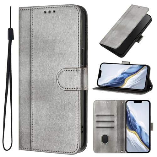 KAIDON Schutzhülle aus PU-Leder für Galaxy A56 5G – Produktmodell PT16-1 (Grau) von KAIDON