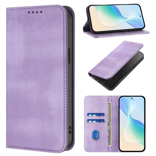 KAIDON Schutzhülle aus PU-Leder für Galaxy S24 FE - Produktmodell PT15-1 (lila) von KAIDON