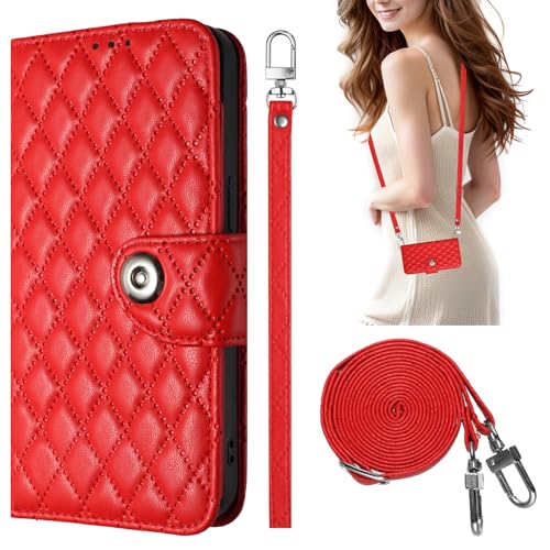 KAIDON Schutzhülle aus PU-Leder für Galaxy XCover7 Pro – Produktmodell PT06-2 (rot) von KAIDON