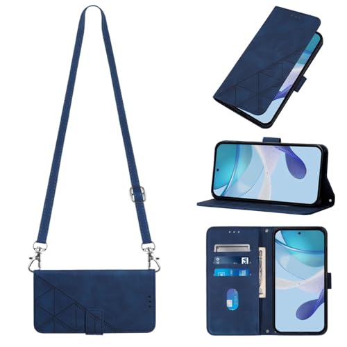 KAIDON Schutzhülle aus PU-Leder für iPhone 16e - Produktmodell PT03-3 (Blau) von KAIDON