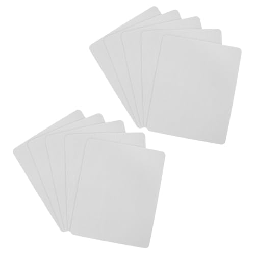 KAILIKETIY 10 Stück Mauspad Rohlinge für den Sublimationsdruck Gaming - -Pad Leerzeichen Leere rechteckige Rohlinge Home-Office-Pad Leere Schreibtischunterlage Stoff Weiß von KAILIKETIY
