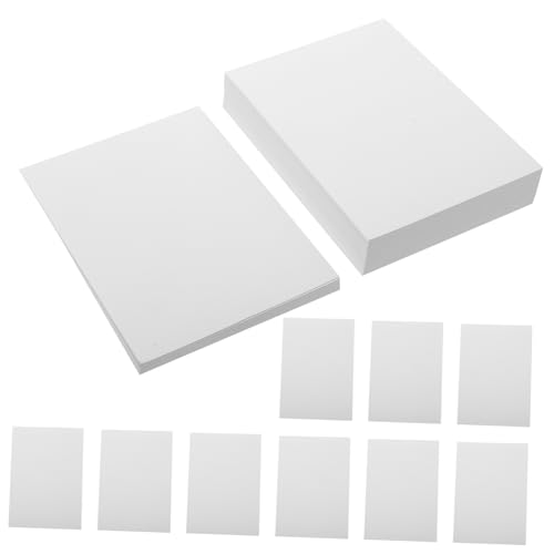 KAILIKETIY 100 Blatt Blätter Fotopapier Farbe Druckerbildpapier Sammelalbum Bildpapier für Drucker Kettenradpapier druckerpapier Hochglanzpapier Papierfoto Scrapbook-Papierblöcke Weiß von KAILIKETIY