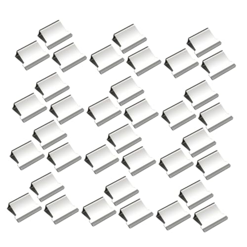 KAILIKETIY 100 Stück Ersatzklammern Für Pusher Clam Clip Dispenser Büroklammer-nachfüllbinder Mini-clips Jumbo-papierklammer Dokumentenklammern Silber von KAILIKETIY