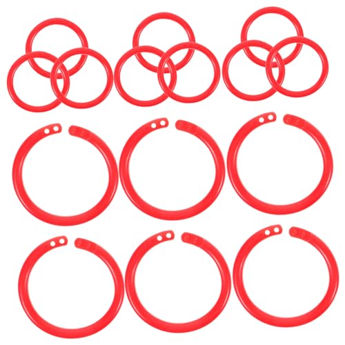 KAILIKETIY 100Stücke Wiederverwendbare Binderringe Innendurchmesser Farbige Lose Ringe für Notizbücher Kalender und Scrapbooking Zubehör KAILIKETIY 100Stücke Wiederverwendbare Binderringe Innendurchmesser Farbige Lose Ringe für Notizbücher Kalender und Scrapbooking Zubehör von KAILIKETIY