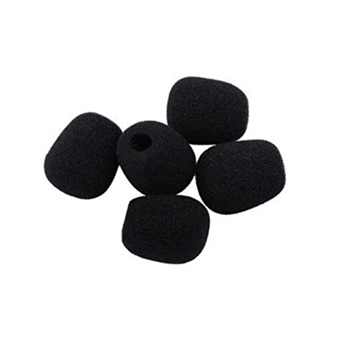 KAILIKETIY 10Stücke Kleine Mikrofon Windschutzscheibenabdeckungen für Lavalier Revers Mikrofone Schwarz Effektiver Schutz vor Windgeräuschen und Spucke für Aufnahmestudios von KAILIKETIY