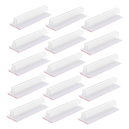 KAILIKETIY 15Stücke Selbstklebende Plakatheller Für Tischkarten PVC Kartenhalter Für Supermärkte Restaurants Ausstellungen Und Langlebig Für Produktanzeigen von KAILIKETIY