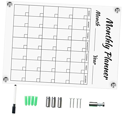 KAILIKETIY 1Satz Kreatives Acryl Memo Board Monatsplaner zur Wandmontage Wiederverwendbar Transparent für Zuhause Büro und Shops und Praktisch Leicht und Sicher von KAILIKETIY