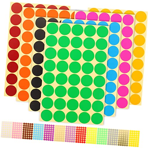 KAILIKETIY 20Blätter Runde Farbige Klassifizierung Aufkleber Selbstklebende Dot Multifunktionale Sticker Für Ordnen Markieren Und Basteln Praktisch Für Zuhause Und Büro KAILIKETIY 20Blätter Runde Farbige Klassifizierung Aufkleber Selbstklebende Dot Multifunktionale Sticker Für Ordnen Markieren Und Basteln Praktisch Für Zuhause Und Büro von KAILIKETIY