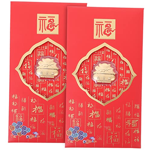KAILIKETIY 2Stücke Rote Umschläge für Chinesische Neujahr Glücksbringende Geldgeschenkumschläge im Kaninchenjahr Exquisite Designs für Feierliche Anlässe KAILIKETIY 2Stücke Rote Umschläge für Chinesische Neujahr Glücksbringende Geldgeschenkumschläge im Kaninchenjahr Exquisite Designs für Feierliche Anlässe von KAILIKETIY
