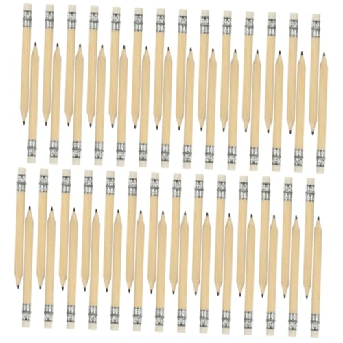 KAILIKETIY 40Stücke Mini Golfstifte aus Holz mit Radiergummi Kurze Bleistifte für Büro Schule Kirche und Kreative Anwendungen Ergonomisches Design für Komfortables Schreiben von KAILIKETIY
