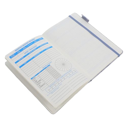 KAILIKETIY Finanzplan Wochenplaner Akademisch Hobel Leder Agenda Notebook Notizblock Terminplaner Monatlich Buchplaner Terminkalender Adresse Adressbuch Täglicher Aufgabenplaner Grey Papier von KAILIKETIY