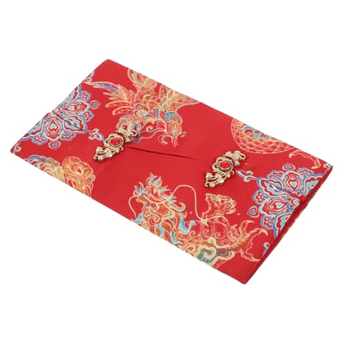 KAILIKETIY Hochzeitsdrache Und Umschlag Roter Umschlag Roter Umschlag Traditionelle Geldumschläge Rote Umschläge Chinesische Glücksmünzen Taschen Rotes Päckchen Stoff von KAILIKETIY