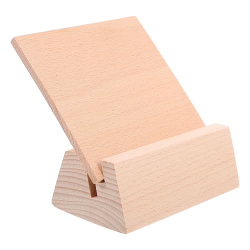 KAILIKETIY Kreativer Holz Kartenhalter Stabiler Kartenständer Aus Holz Multifunktional Für Notizen Und Postkarten Für Zuhause Und Büro Lang von KAILIKETIY