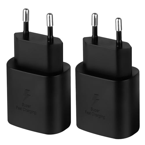 KAIMENGLONG 25W USB C Ladegerät, (2 Stück) Schnellladegerät Netzteil mit PD 3.0 PPS QC 3.0 Ladeadapter für iPhone 15/14/13 Pro Max SE/Samsung Galaxy S24/S23/S22/S21/S20Ultra/Z Flip5/Note 20/10 von KAIMENGLONG