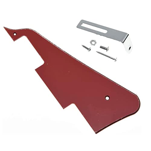 KAISH 3-lagiges LP Gitarren-Pickguard mit Chromhalterung für Epiphone Les Paul von KAISH
