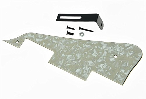 KAISH Aged Pearl LP Gitarren-Pickguard mit schwarzer Halterung für Epiphone Les Paul von KAISH