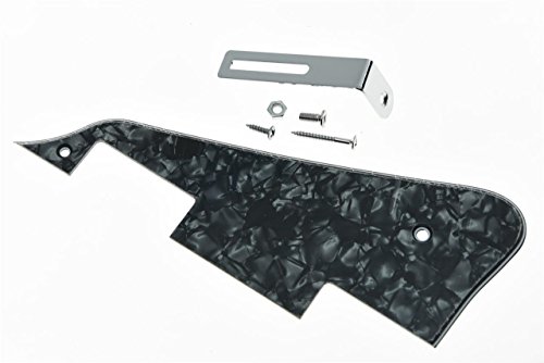 KAISH Black Pearl LP Gitarren-Pickguard mit Chrom-Halterung für Epiphone Les Paul von KAISH