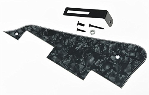 KAISH Black Pearl LP Gitarren-Pickguard mit schwarzer Halterung für Epiphone Les Paul von KAISH