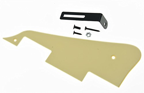 KAISH Single Cream 1 Ply LP Guitar Pickguard with Black Bracket for Epiphone Les Paul von KAISH