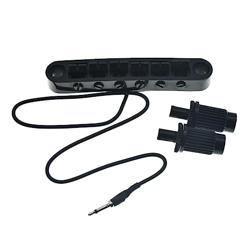 KAISH LP Tune-o-Matic Piezo Bridge Pickup LP Piezo Gitarre Bridge für Epi Les Paul/SG/ES/Dot Black von KAISH
