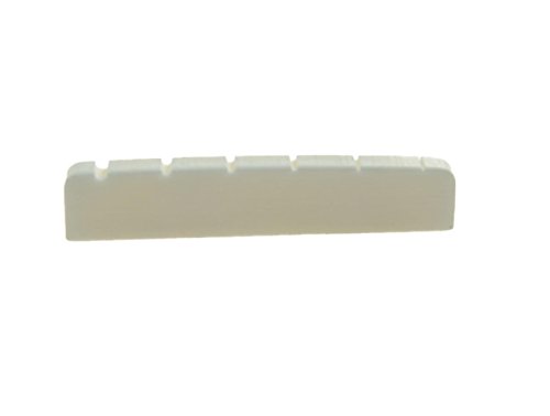 Kaish Gitarrensattel aus Rinderknochen mit flacher Basis, 43 x 6 mm, für LP Les Paul Gitarren von KAISH