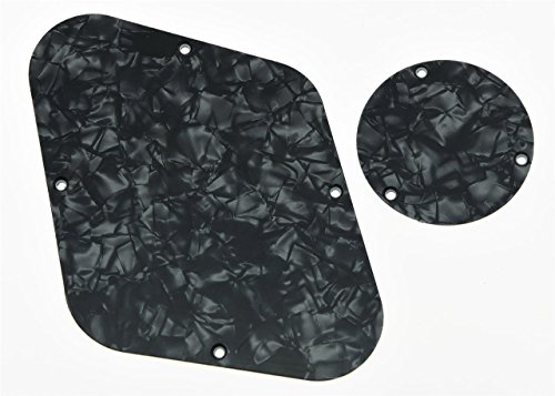 kaish Black Pearl LP hinten Steuerung Platte Switch Plate Schachtabdeckung für USA Gibson Les Paul von KAISH