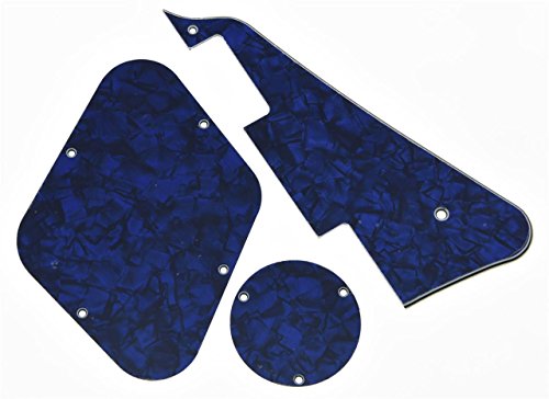 kaish Blue Pearl LP Plektrumschutz & hinten Teller Switch Plate Hohlraum, Abdeckung für Epiphone Les Paul von KAISH