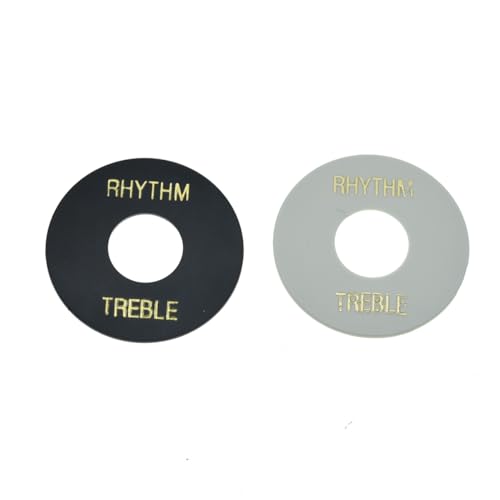 kaish schwarz und weiß LP Gitarre Kippschalter Waschmaschine Rhythm Treble Ring Teller für Les Paul von KAISH