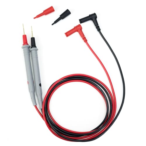 KAIWEETS Silikon-Messleitungen Multimeter-Sonden 48-Zoll-Silikonkabel Vergoldete Spitzen CAT III 1000V & CAT IV 600V 20A Kompatibel mit Digitalmultimetern & Zangenmessgeräten - KET20 KAIWEETS Silikon-Messleitungen Multimeter-Sonden 48-Zoll-Silikonkabel Vergoldete Spitzen CAT III 1000V & CAT IV 600V 20A Kompatibel mit Digitalmultimetern & Zangenmessgeräten - KET20 von KAIWEETS