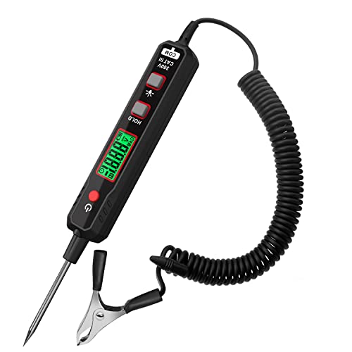 KAIWEETS Smart Auto Spannungsprüfer Stift, 0,8V-100V DC mit Hintergrundbeleuchtung, Digital prüflampe kfz mit Taschenlampe Maßnahmen Polarität Kontinuität, für Autobatterie KAIWEETS Smart Auto Spannungsprüfer Stift, 0,8V-100V DC mit Hintergrundbeleuchtung, Digital prüflampe kfz mit Taschenlampe Maßnahmen Polarität Kontinuität, für Autobatterie von KAIWEETS