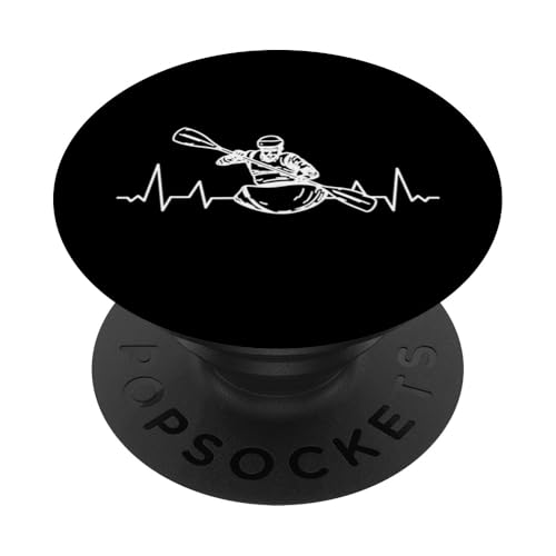 KAJAK KANU Herzschlag RAFTING BOOT Wassersport raftingboot PopSockets Klebender PopGrip von KAJAK BOOT KANU Zubehör Geschenke Shirts