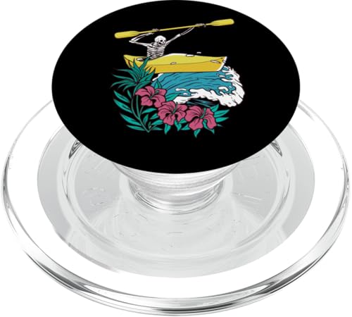 KAJAK KANU Skelett RAFTING BOOT Wassersport raftingboot PopSockets PopGrip für MagSafe von KAJAK BOOT KANU Zubehör Geschenke Shirts