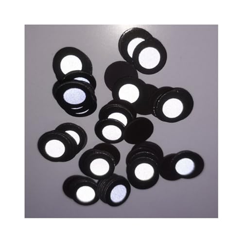 1000 Punkte Reflektierender Aufkleber, magnetisch, innen 6 mm, außen 10 mm, gut sichtbarer reflektierender Marker, runder Punktaufkleber for die Modellierung der Informationserfassung für unterstützte 1000 Punkte Reflektierender Aufkleber, magnetisch, innen 6 mm, außen 10 mm, gut sichtbarer reflektierender Marker, runder Punktaufkleber for die Modellierung der Informationserfassung für unterstützte von KAKAK