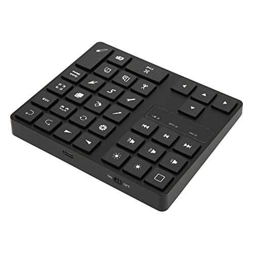 KAKAKE Numerische Tastatur, professionelles Design, stabile Verbindung, weicher Gummi, treiberfrei, 35 Tasten, numerische Tastatur zum Zeichnen von KAKAKE