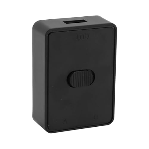 KAKAKE USB-Schalter, 1 Eingang und 2 Ausgänge, Schwarzer USB-Schalter, Einfache Installation, Bidirektional, Weit Verbreitet für Tastaturen für Scanner von KAKAKE
