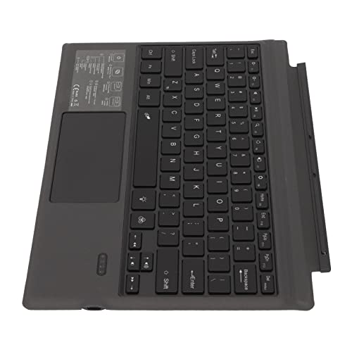 KAKAKE Ultradünne Tastatur, kabellose Bluetooth-Tastatur, Trackpad, wiederaufladbar, magnetische Stabilität, Bunte Tastenkappen für Tablet von KAKAKE