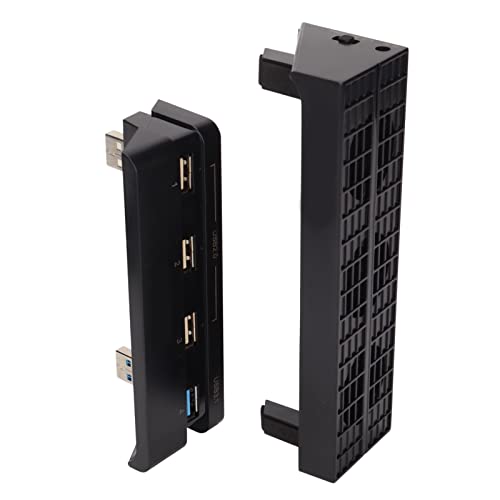 USB-Kühler, Temperatursensor-Steuerung Schnellinstallation Spielekonsolen-Lüfter Effizient Intelligente 2 Modi mit HUB für PS4 Slim von KAKAKE