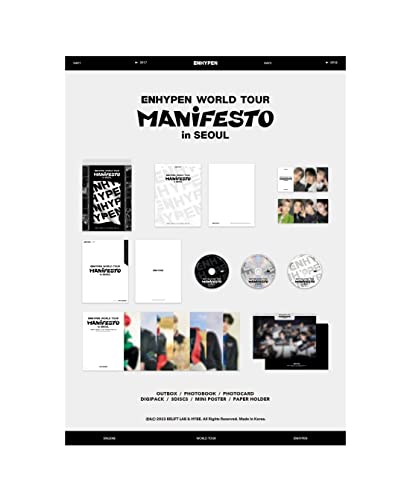 ENHYPEN - ENHYPEN WORLD TOUR [MANIFESTO] in SEOUL DVD + Pre-Order Benefit von KAKAO