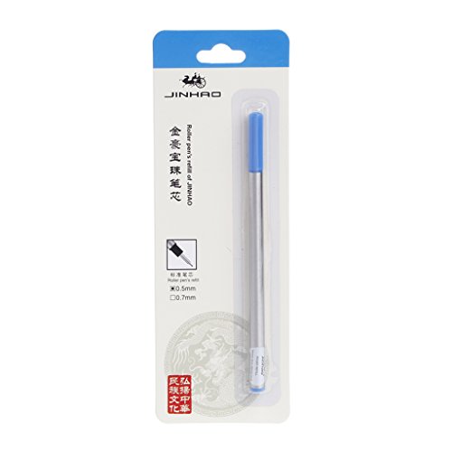 Kugelschreiberminen 0,5 mm Rollingball Pen Refill Point Blue Quick Drying 0.5mm Roller Pen Refill von KAKASEA